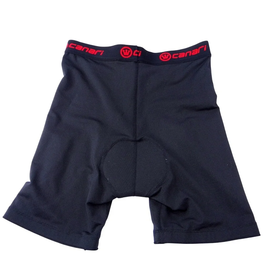 Canari‎ Mens Black Padded Cycling Shorts Size Medium